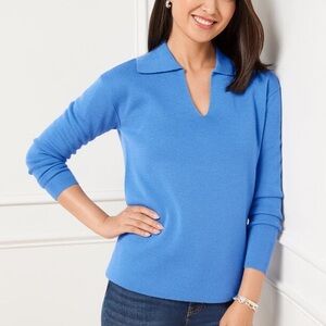 Talbots Blue Long Sleeve Top